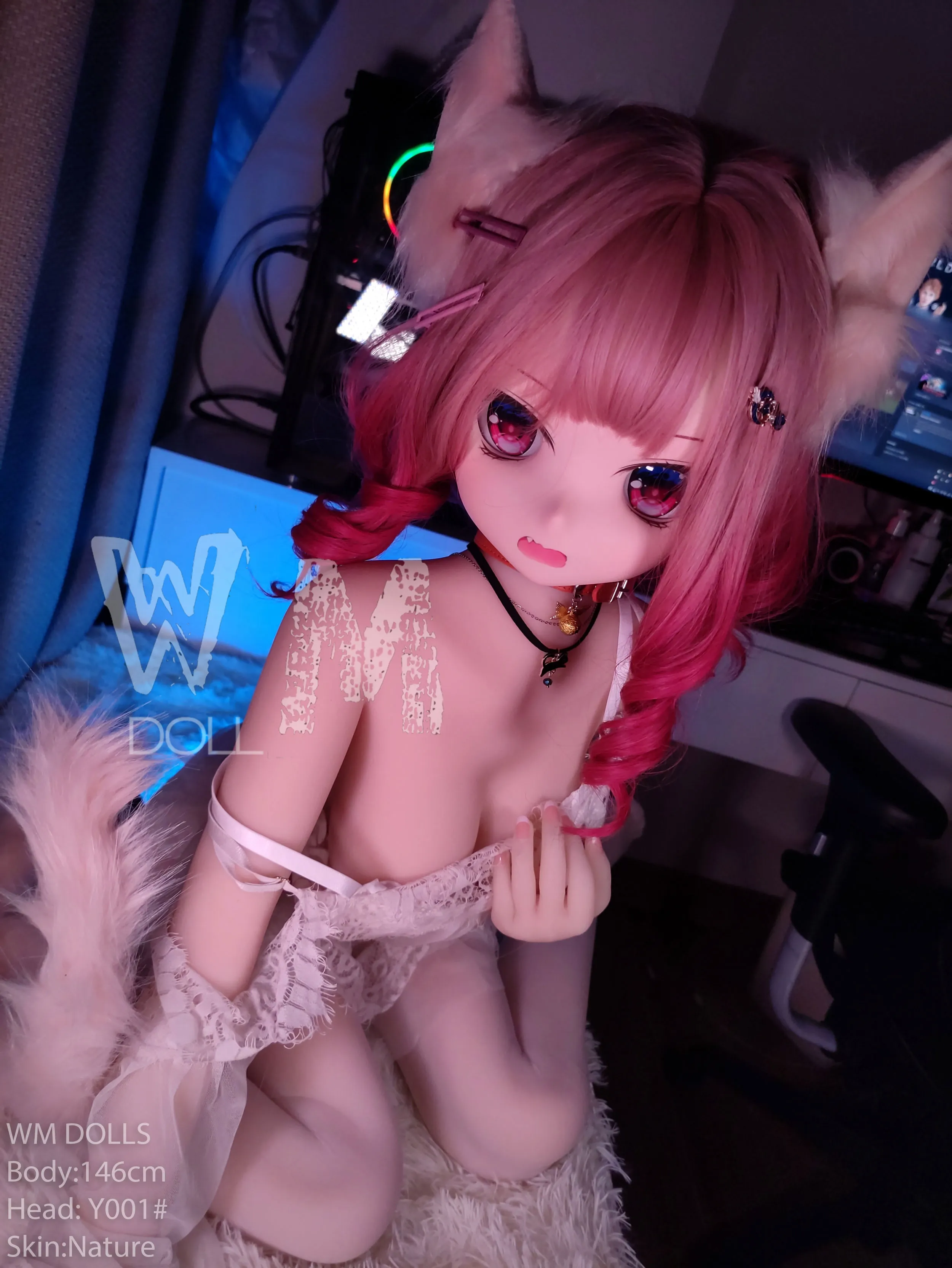 146cm (4ft9) B罩杯動漫情趣實體娃娃 - TPE身體搭配PVC頭部 #y001